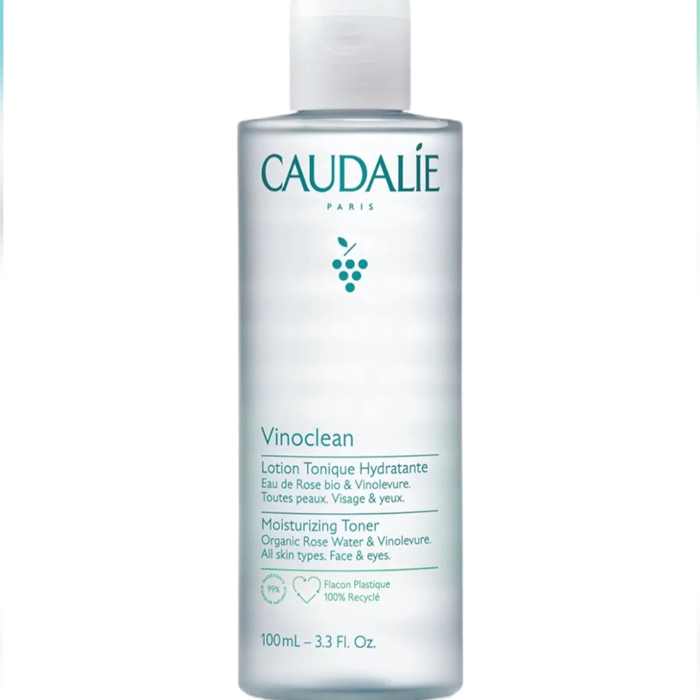 Caudalie Vinoclean Moisturizing Toner Organic Rose Water France Full Size